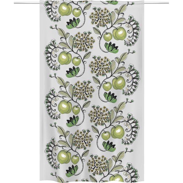 Sivuverho Vallila Persikka, 140x250cm, vihreä