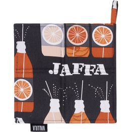 Patalappu Vallila Jaffa, 2kpl 20x20cm, harmaa/oranssi