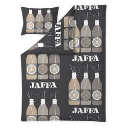 Pussilakanasetti Vallila Jaffa, 150x210cm, harmaa/beige