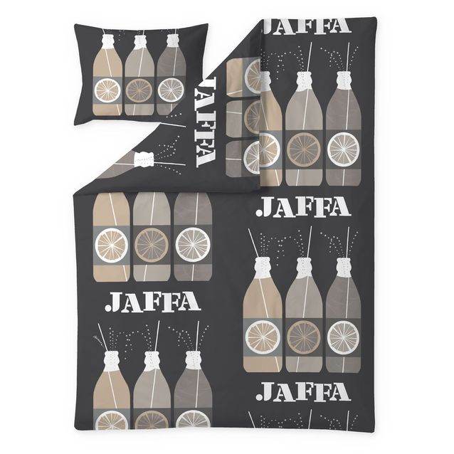 Pussilakanasetti Vallila Jaffa, 150x210cm, harmaa/beige