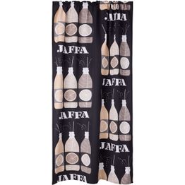 Sivuverho Vallila Jaffa, 140x250cm, harmaa/beige