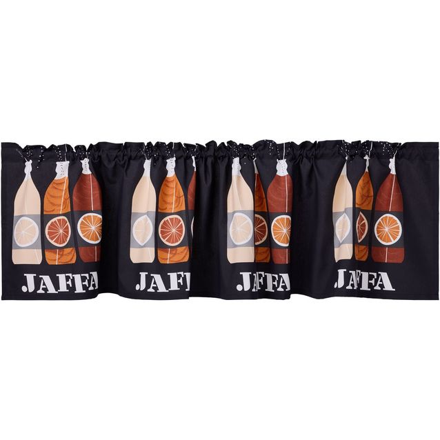 Verhokappa Vallila Jaffa, 60x250cm, harmaa/oranssi