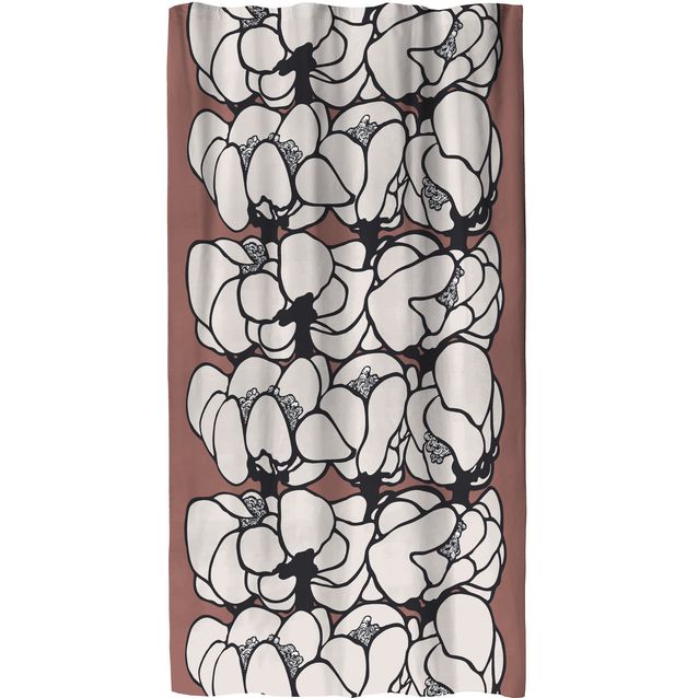 Sivuverho Vallila Makeba, 140x250cm, punasavi