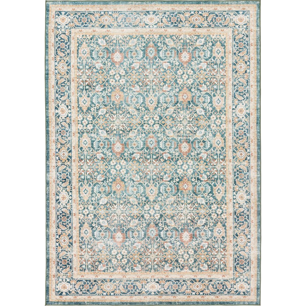 Keskilattiamatto Vallila Jalokivi 140x200cm turkoosi