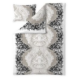 Pussilakanasetti Vallila Mandariini, 150x210cm, latte