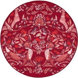 Pyöreä matto Vallila Fabula, Ø133cm, punainen