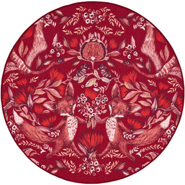 Pyöreä matto Vallila Fabula, Ø133cm, punainen