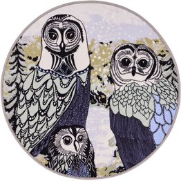 Pyöreä matto Vallila Huhuu, eri värejä ja kokoja