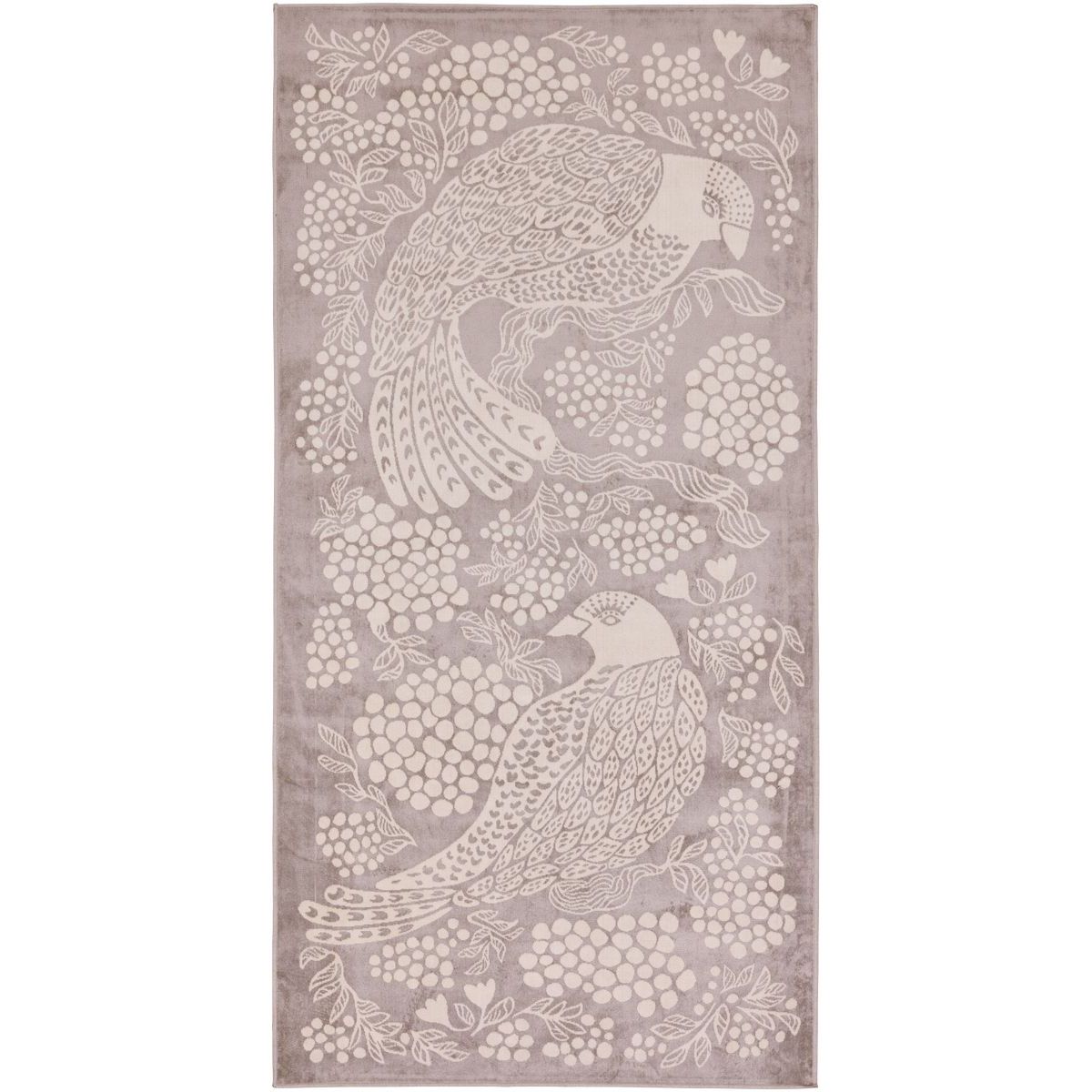 Matto Vallila Viserrys, 100x150cm, valkoinen/harmaa