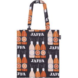 Kangaskassi Vallila Jaffa, 36x42cm, harmaa/oranssi