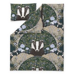 Lasten pussilakanasetti Vallila Yövuoro, 120x160cm + 40x60cm, tummanvihreä