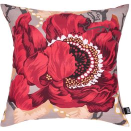 Koristetyynynpäällinen Vallila Romanssi, 43x43cm, harmaa/punainen