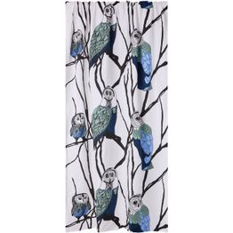 Sivuverho Vallila Huhuu, 140x250cm, sininen