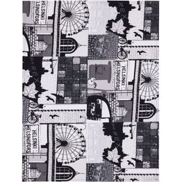 Keittiöpyyhe Vallila Helsinki, 2kpl 50x70cm, harmaa