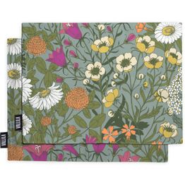 Pöytätabletti Vallila Ahomaa, 2kpl, 42x32cm, vihreä/pinkki