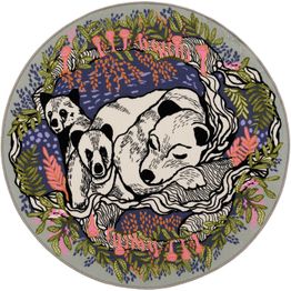 Pyöreä matto Vallila Unikeot