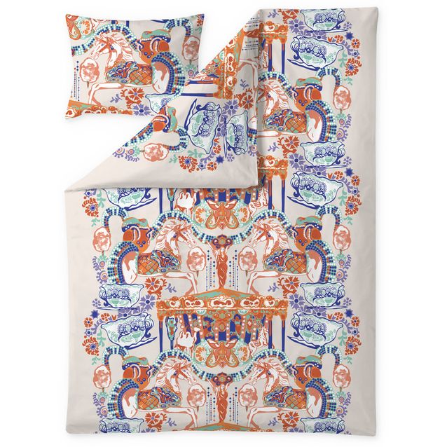 Pussilakanasetti Vallila Fanfaari 150x210cm multi