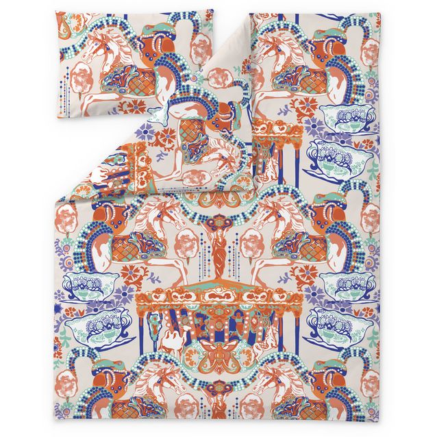Lasten pussilakanasetti Vallila Fanfaari 120x160cm +40x60cm multi