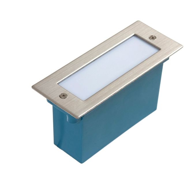 Upotettava seinävalaisin Spectrum Lava 16LED IP54 hopea, eri värilämpötiloja