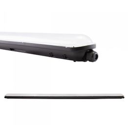 Teollisuusvalaisin Spectrum Limea Gigant Hermetic 1490x72x70mm 75W 4000K 120° IP65 IK10 tiivistetty musta