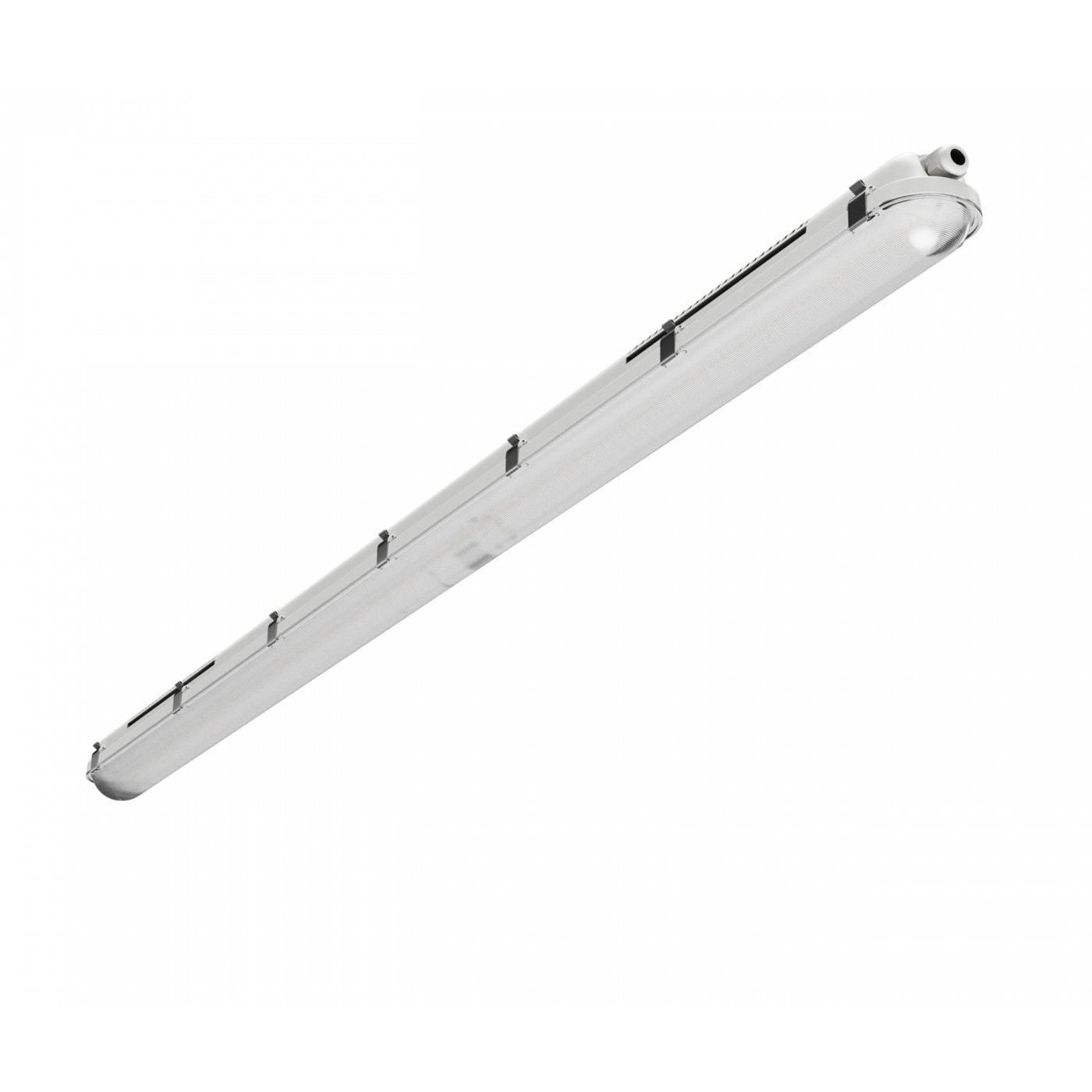 Teollisuusvalaisin Spectrum Limea Gigant Pro Hermetic 1500x80x68mm 85W/68W/54W/40W 4000K 120° IP66 IK10 harmaa/valkoinen