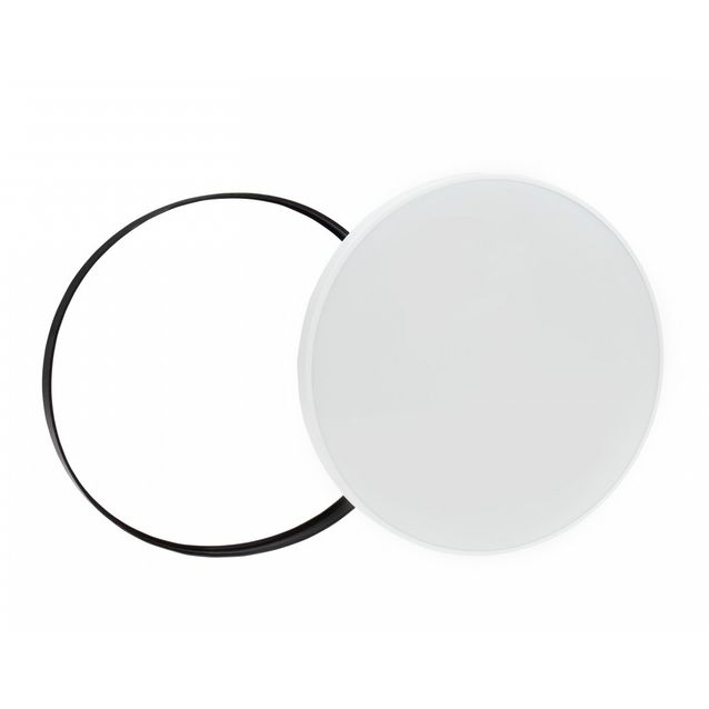 Plafondi Spectrum Nymphea Black & White Ø320mm 24W 115° CCT 3000/4000/6000K IP54 valkoinen/musta