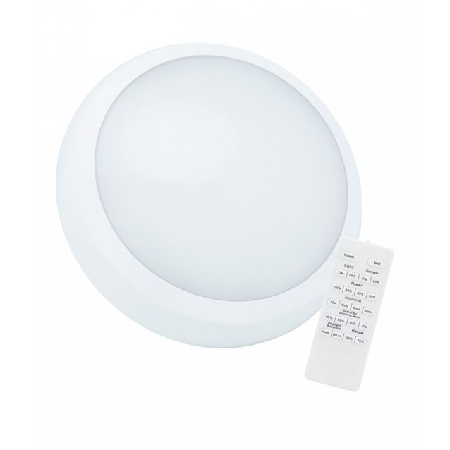 Plafondi Spectrum Nymphea City Pro 2 Ø320mm 23/30W liiketunnistimella IP65 CCT 3000/4000/6000K valkoinenn