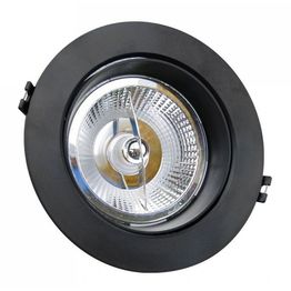 Alasvalo Spectrum Mdd Maxi PC Uno Round AR111 GU10 X 1 IP20 FI165x41mm musta