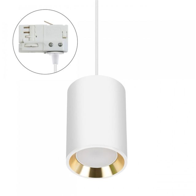 Kiskoriippuvalaisin Spectrum Chloe Mini GU10 IP20 Ø70x100mm valkoinen