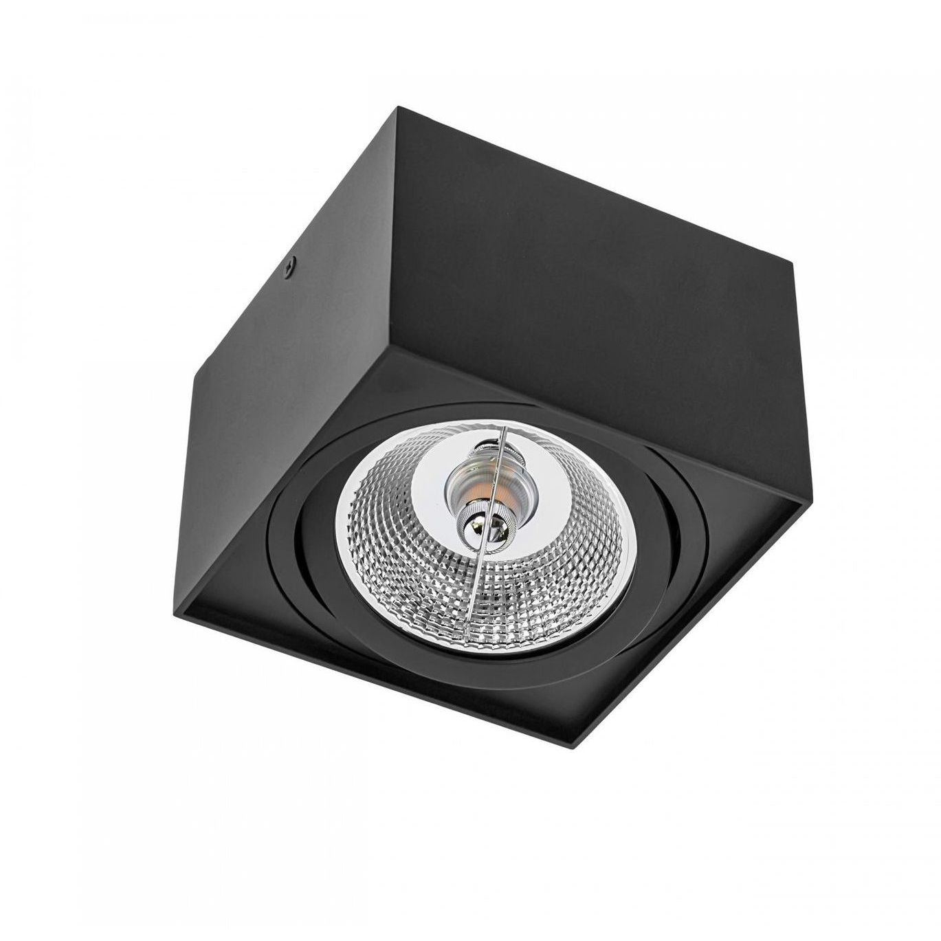 Alasvalo Spectrum Chloe AR111 GU10 IP20 neliö 145x145x100mm musta