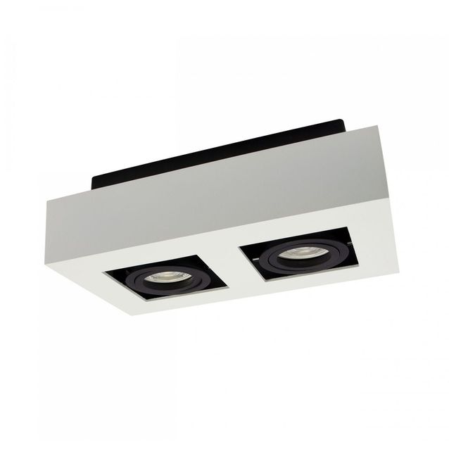 Kohdevalaisin Spectrum Mirora 2xGU10 255x145x85mm pinta-asennettava valkoinen