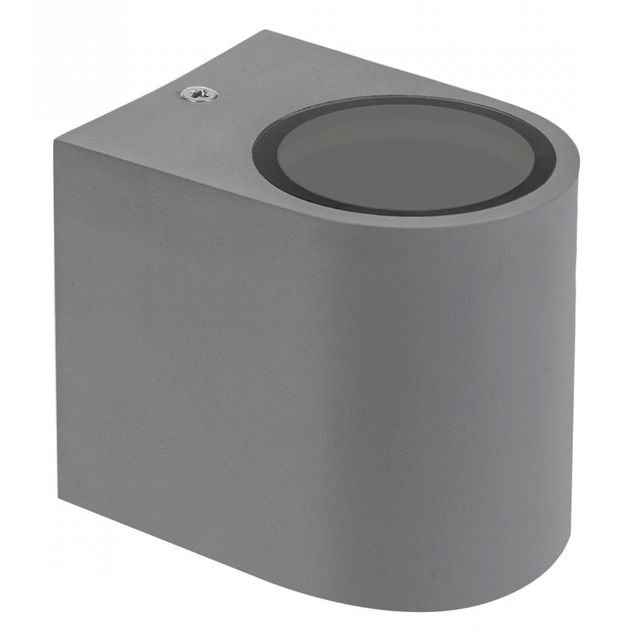 Seinävalaisin Spectrum Parete GU10 IP54 80x73x95mm harmaa