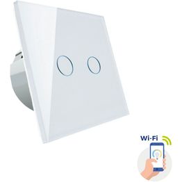 Valokytkin Spectrum Smart Wi-Fi kaksialueinen, valkoinen