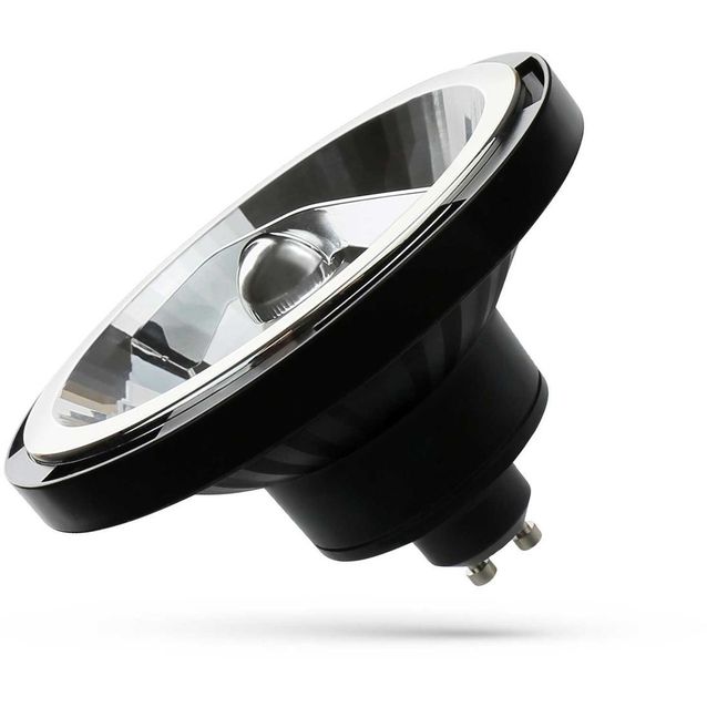 LED-lamppu Spectrum GU10 AR111 12W 230V 15° musta, eri värilämpötiloja