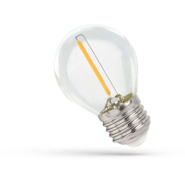 LED-pallolamppu Spectrum E27 1W 230V 1800K