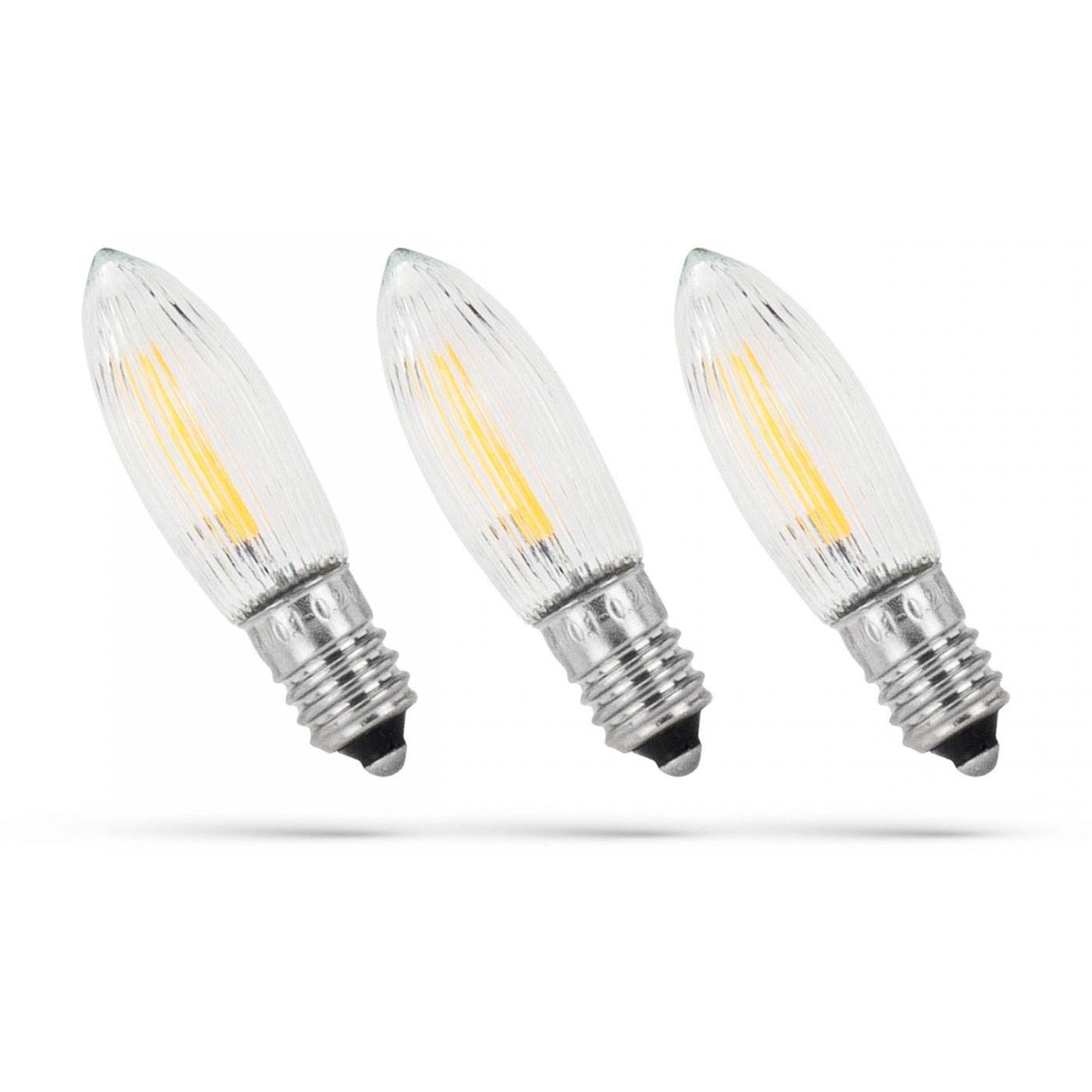 LED-polttimo Spectrum E10 joulukynttilä 10-55V 0.2W 2200K 3kpl/pkt
