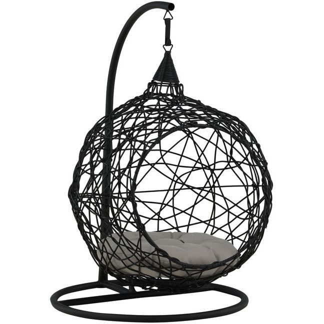 Lasten riipputuoli Venture Home Lexi, musta/harmaa