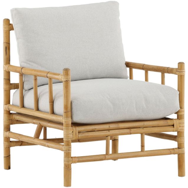 Nojatuoli Venture Home Cane bambu/harmaa