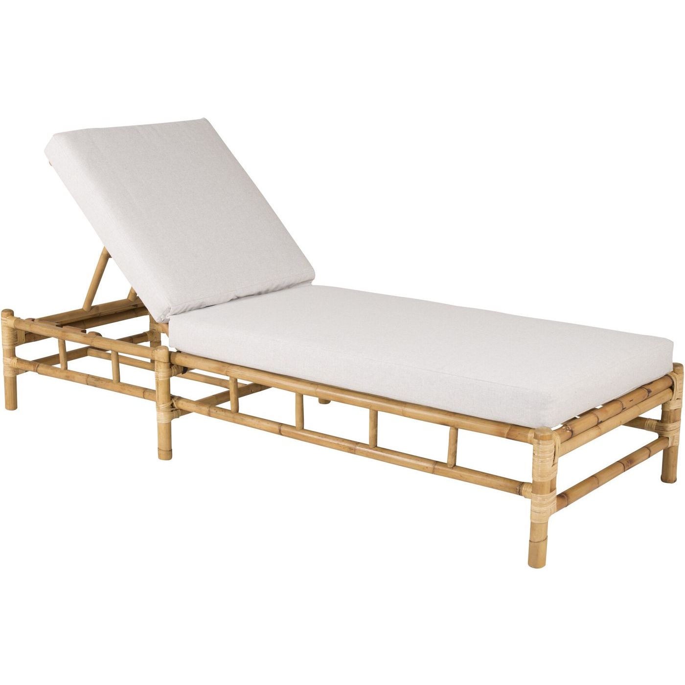 Aurinkotuoli Venture Home Cane bambu/harmaa
