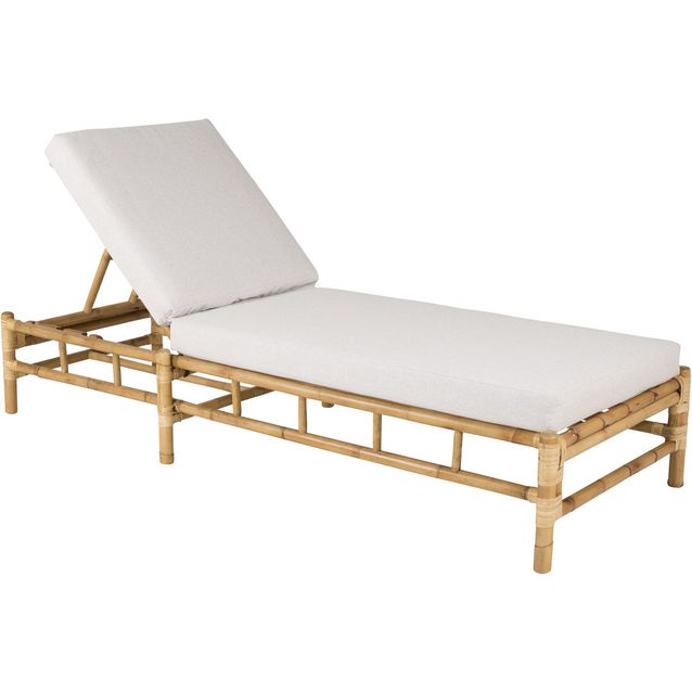 Aurinkotuoli Venture Home Cane bambu/harmaa