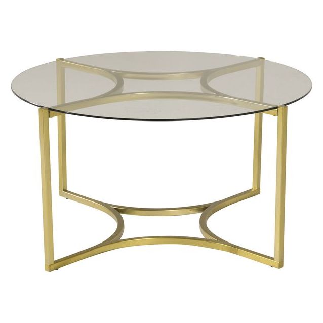 Sohvapöytä Venture Home Kivik, messinki/lasi