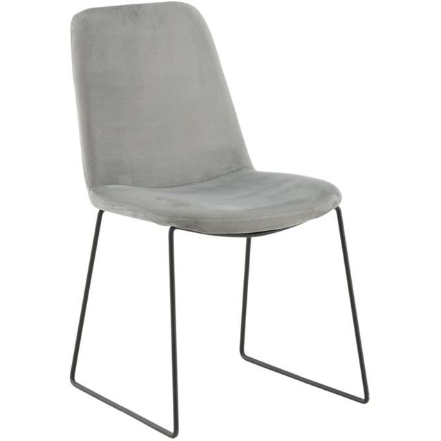 Ruokapöydän tuoli Venture Home Muce, harmaa sametti