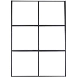 Tilanjakajaseinä Venture Home Leif, musta/lasi