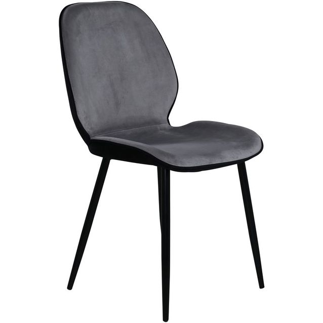 Ruokapöydän tuoli Venture Home Emma, vaaleanharmaa/musta