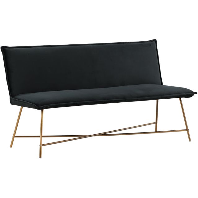 Sohva Venture Home Petra, 3-istuttava, musta sametti