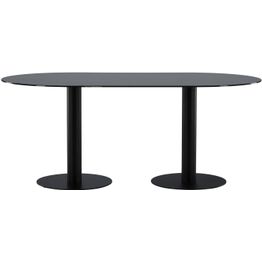 Soikea ruokapöytä Venture Home Pillan, 180x100cm, musta