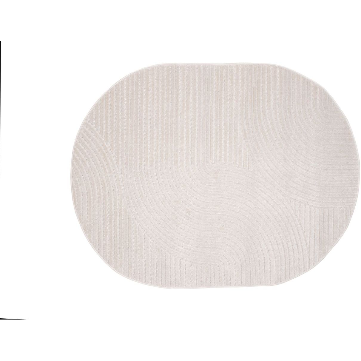 Matto Venture Home Vince, 160x230cm, ovaali, valkoinen