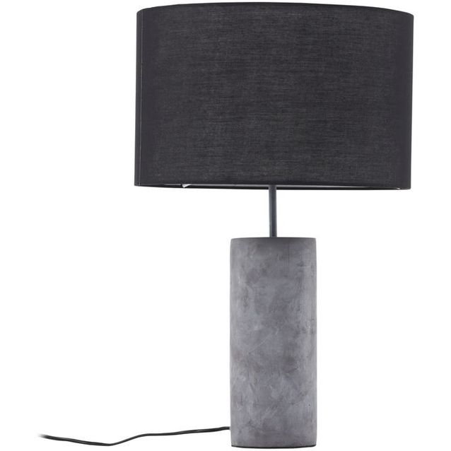 Pöytävalaisin Venture Home Nancy, ø40cm, harmaa/musta