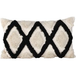 Koristetyynynpäällinen Venture Home Emelie, 30x50cm, mustavalkoinen