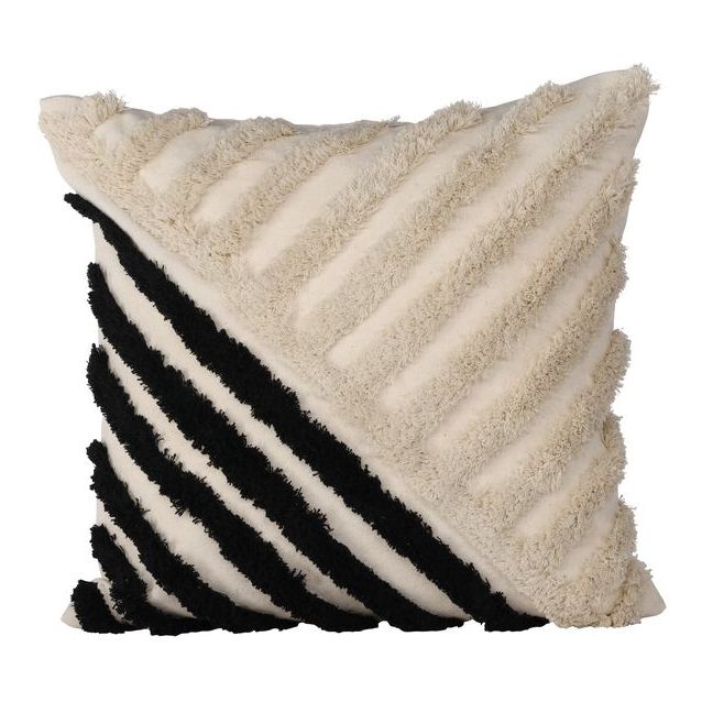 Koristetyynynpäällinen Venture Home Zara 45x45cm musta/valkoinen